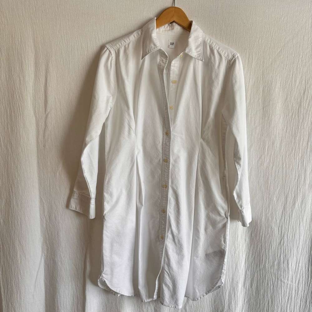 GAP Women's Long Sleeve Poplin Tunic Shirt or Dress